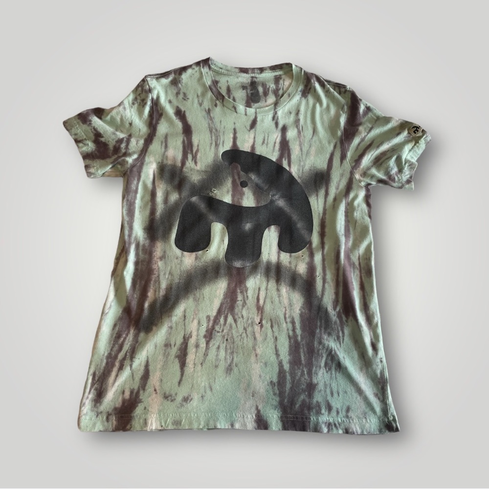 dyed handmade rave streetwear shirt - rocky road - tie dye tees x timmy woz